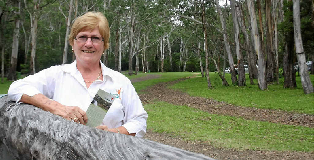 READY FOR BUSINESS: Margaret Cairns has just opened her camping grounds at Goomburra Forest Retreat in time for the Easter weekend.